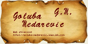 Goluba Medarević vizit kartica